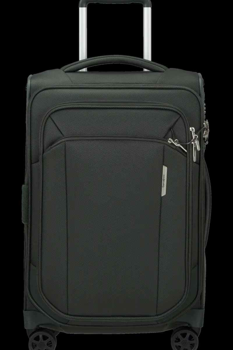 Samsonite Spinner (4 Wheel) | Eco Friendly Luggage-RESPARK 55cm Spinner Expandable (4 wheels) - Forest Green