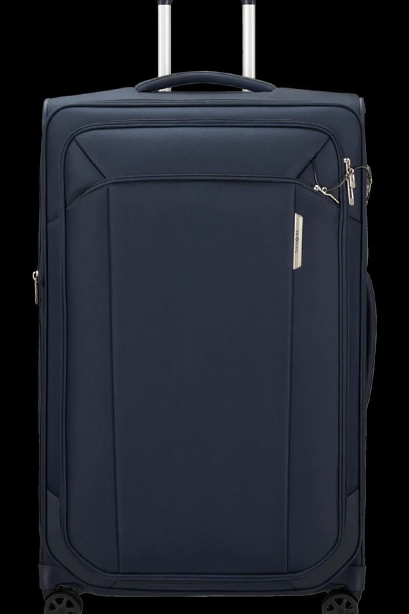 London Luggage Spinner (4 Wheel) | Eco Friendly Luggage-RESPARK 79cm Spinner Expandable (4 wheels) - Midnight Blue