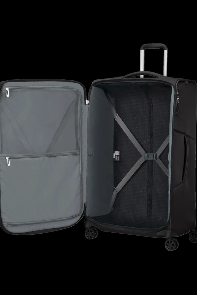 Samsonite Spinner (4 Wheel) | Eco Friendly Luggage-RESPARK 79cm Spinner Expandable (4 wheels) - Ozone Black