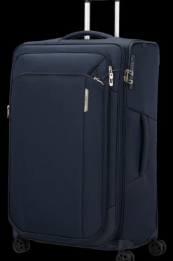 London Luggage Spinner (4 Wheel) | Eco Friendly Luggage-RESPARK 79cm Spinner Expandable (4 wheels) - Midnight Blue