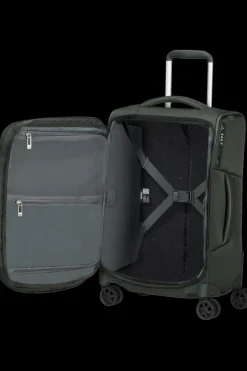 Samsonite Spinner (4 Wheel) | Eco Friendly Luggage-RESPARK 55cm Spinner Expandable (4 wheels) - Forest Green