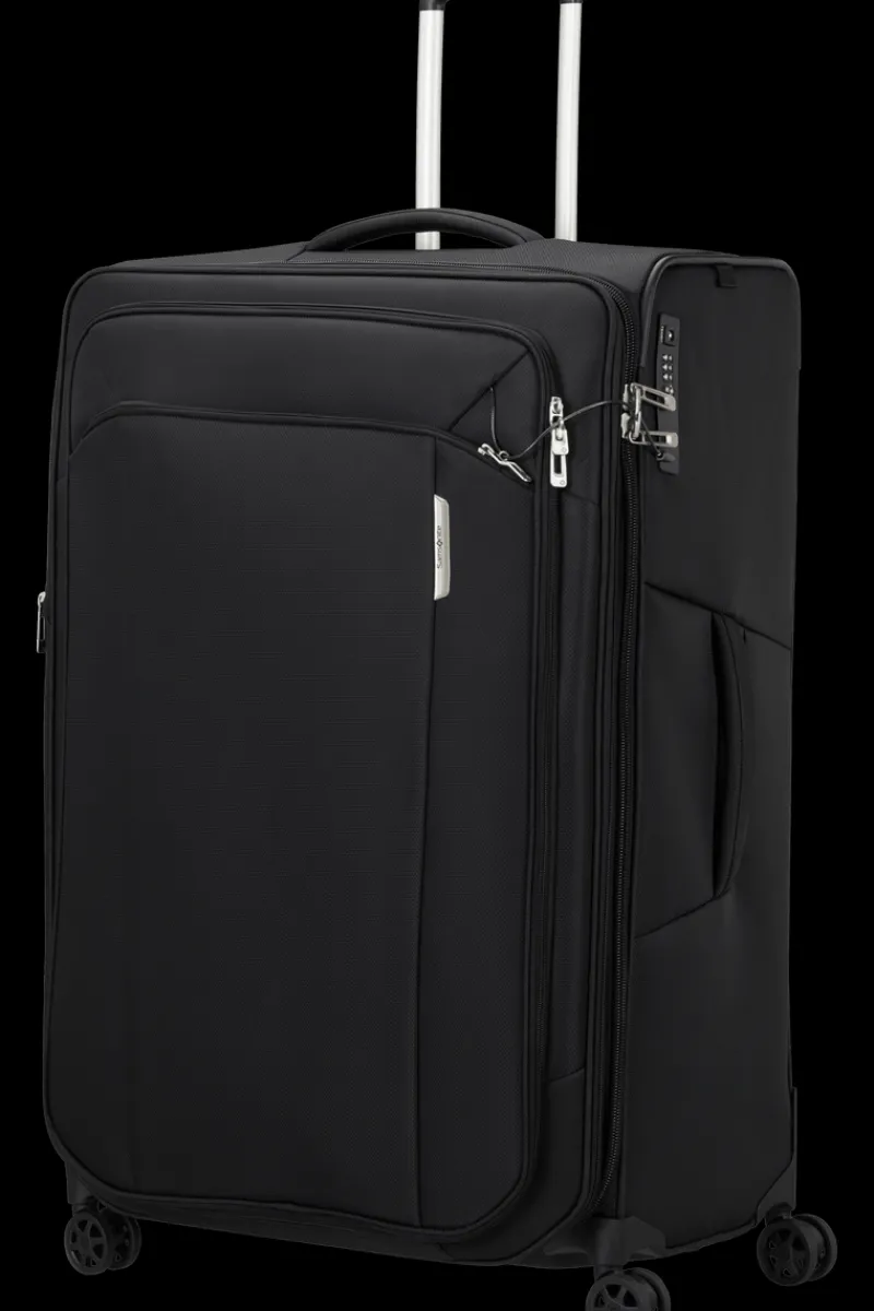 Samsonite Spinner (4 Wheel) | Eco Friendly Luggage-RESPARK 82cm Spinner Expandable (4 wheels) - Ozone Black