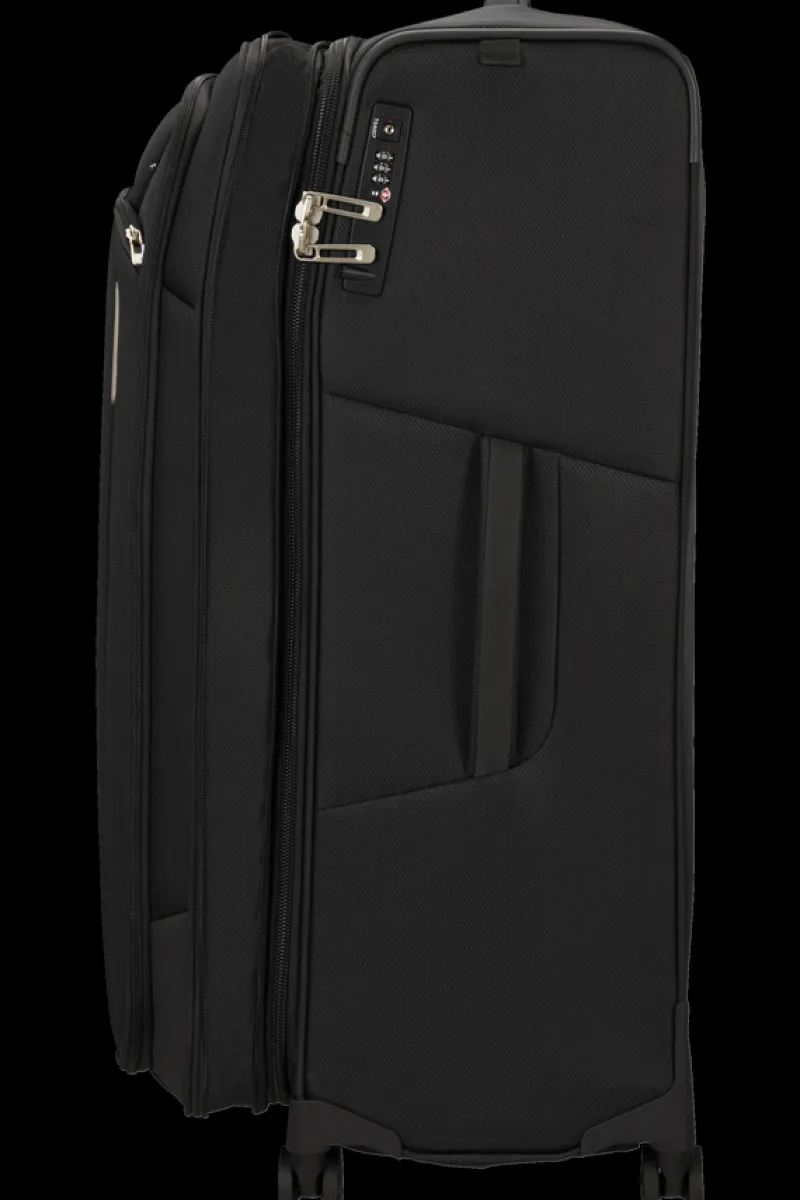 Samsonite Spinner (4 Wheel) | Eco Friendly Luggage-RESPARK 79cm Spinner Expandable (4 wheels) - Ozone Black