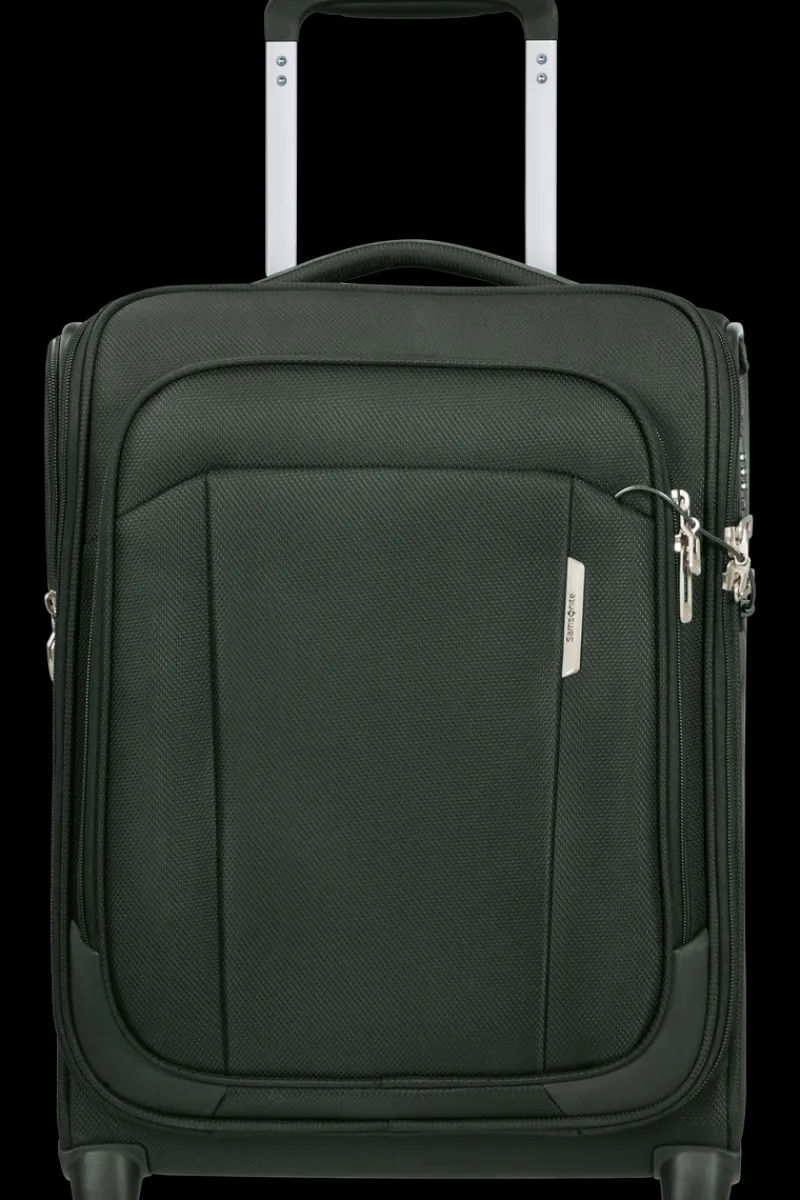 Samsonite Spinner (4 Wheel) | Eco Friendly Luggage-RESPARK Upright Underseater 45cm - Forest Green