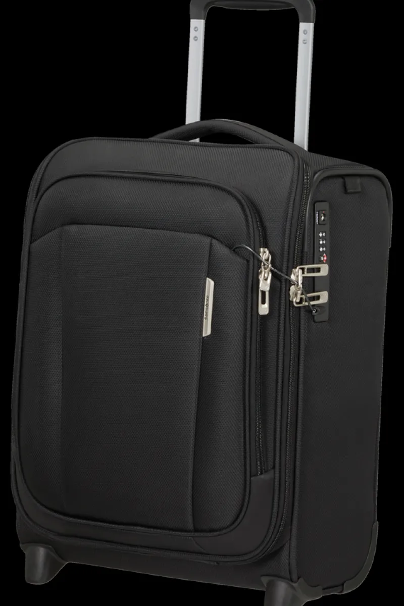 Samsonite Spinner (4 Wheel) | Eco Friendly Luggage-RESPARK Upright Underseater 45cm - Ozone Black