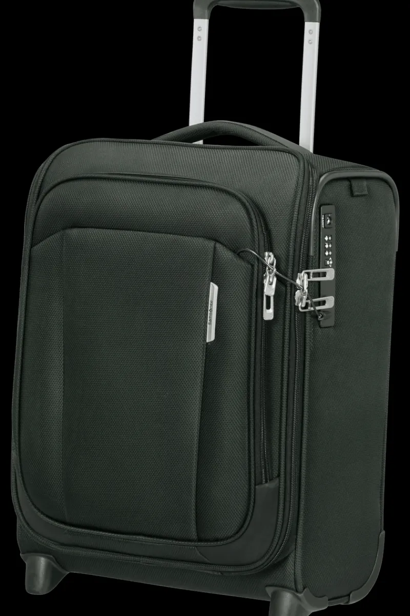 Samsonite Spinner (4 Wheel) | Eco Friendly Luggage-RESPARK Upright Underseater 45cm - Forest Green