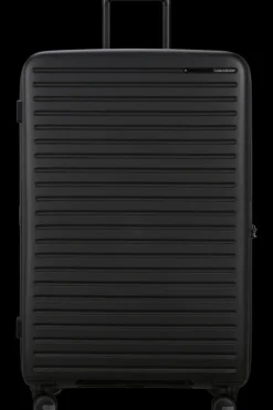 Samsonite Spinner (4 Wheel) | Hardside Luggage-RESTACKD Spinner Expandable (4 wheels) 81cm - Black