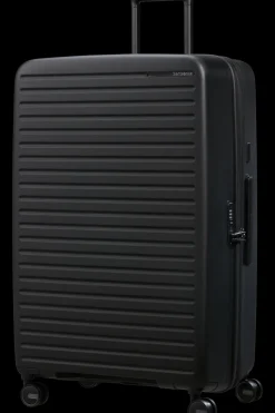 Samsonite Spinner (4 Wheel) | Hardside Luggage-RESTACKD Spinner Expandable (4 wheels) 81cm - Black