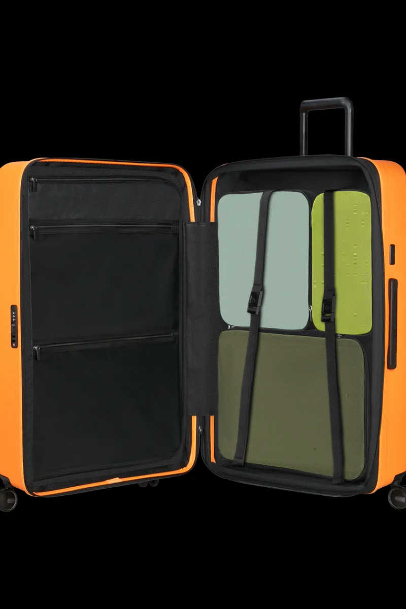 Samsonite Spinner (4 Wheel) | Hardside Luggage-RESTACKD Spinner Expandable (4 wheels) 81cm - Papaya