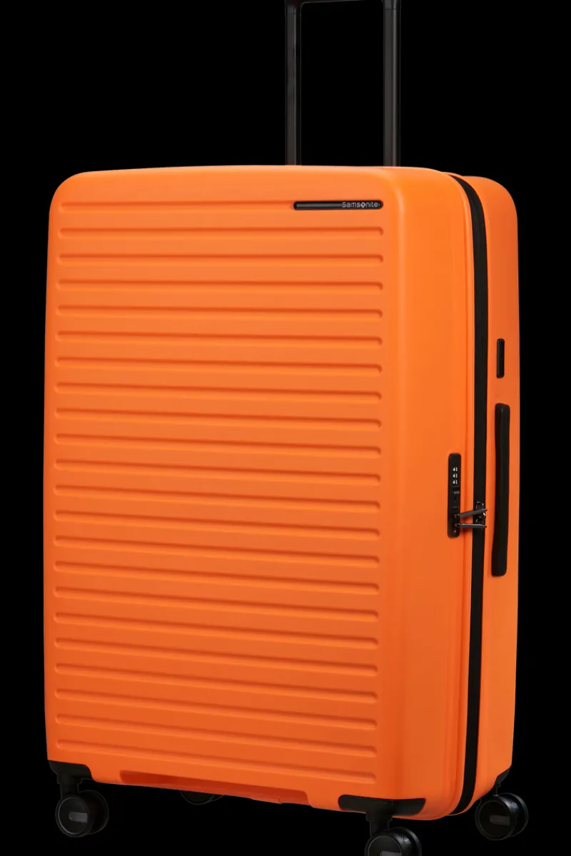 Samsonite Spinner (4 Wheel) | Hardside Luggage-RESTACKD Spinner Expandable (4 wheels) 81cm - Papaya