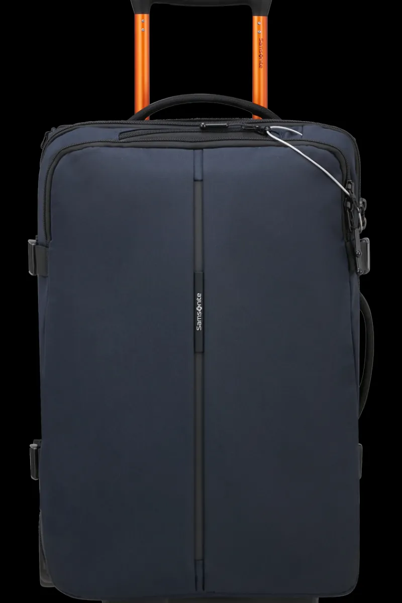 Samsonite Eco Friendly Luggage | Cabin Luggage-SECURIPAK 2.0 Duffle with wheels 52cm - Dark Blue