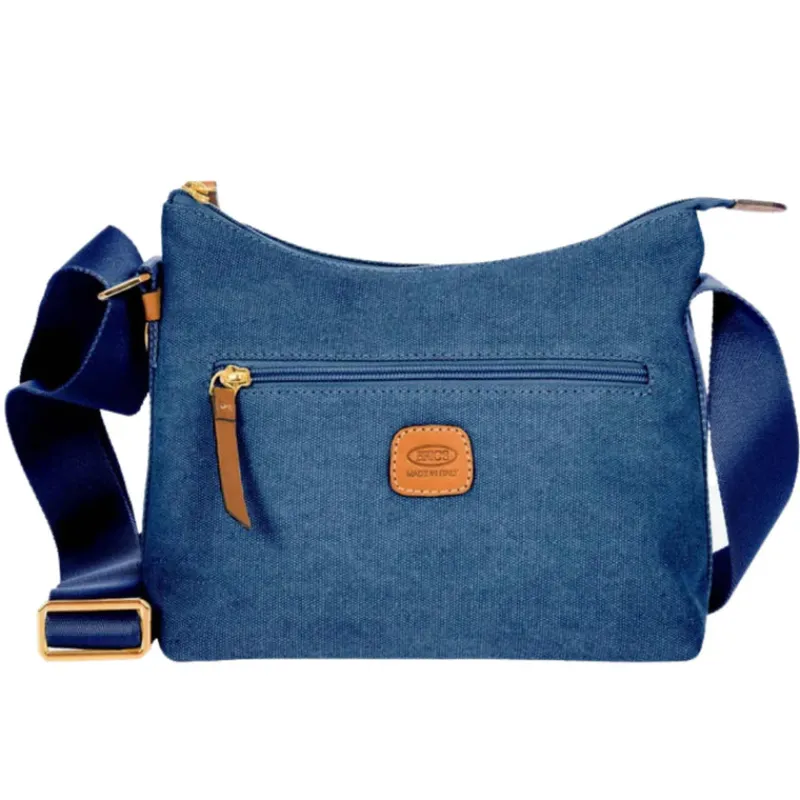 Brics Shoulder Bags-Sorrento Shoulder Bag S Martina - Ocean Blue