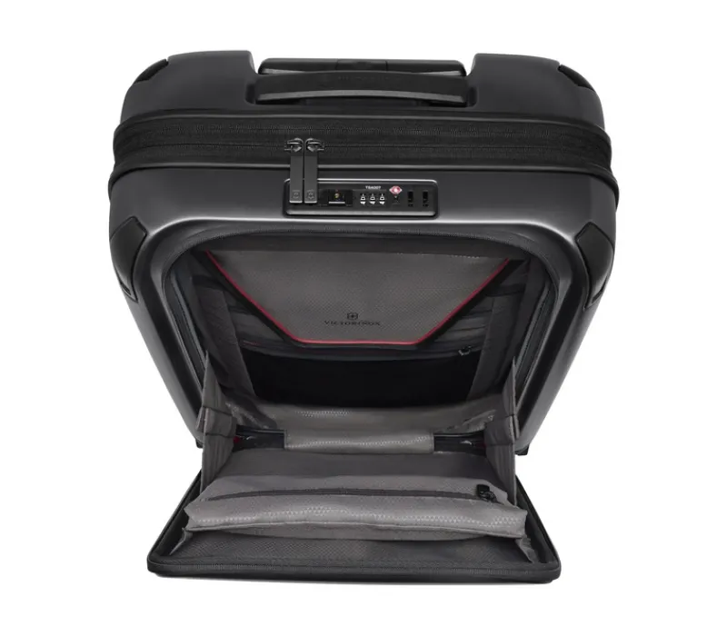 Victorinox Spinner (4 Wheel) | Softside Luggage-Spectra 3.0 Expandable Global Carry-On - Black