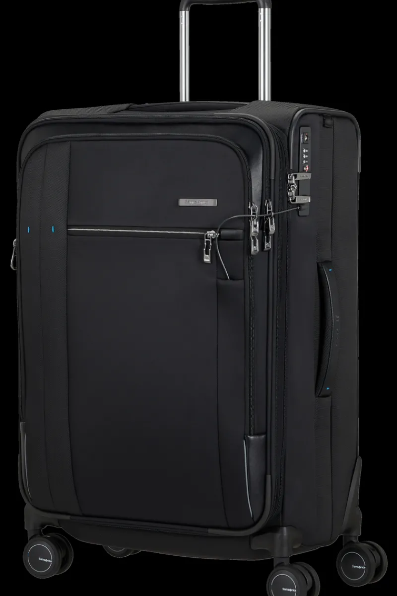 Samsonite Spinner (4 Wheel) | Softside Luggage-SPECTROLITE 3.0 TRVL Spinner Expandable (4 wheels) 68cm - Black
