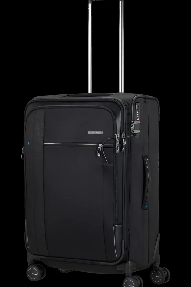 Samsonite Spinner (4 Wheel) | Softside Luggage-SPECTROLITE 3.0 TRVL Spinner Expandable (4 wheels) 68cm - Black