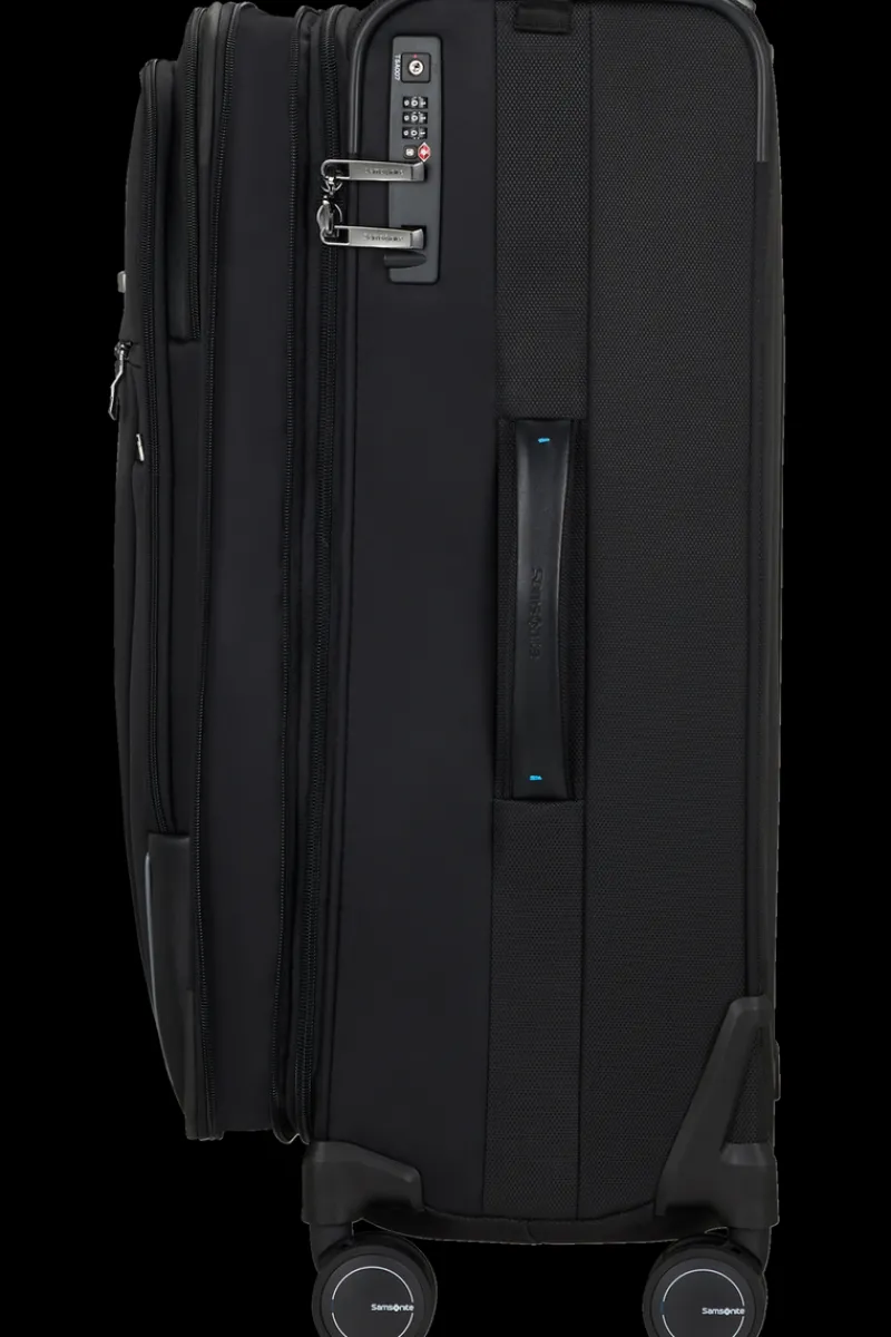 Samsonite Spinner (4 Wheel) | Softside Luggage-SPECTROLITE 3.0 TRVL Spinner Expandable (4 wheels) 68cm - Black