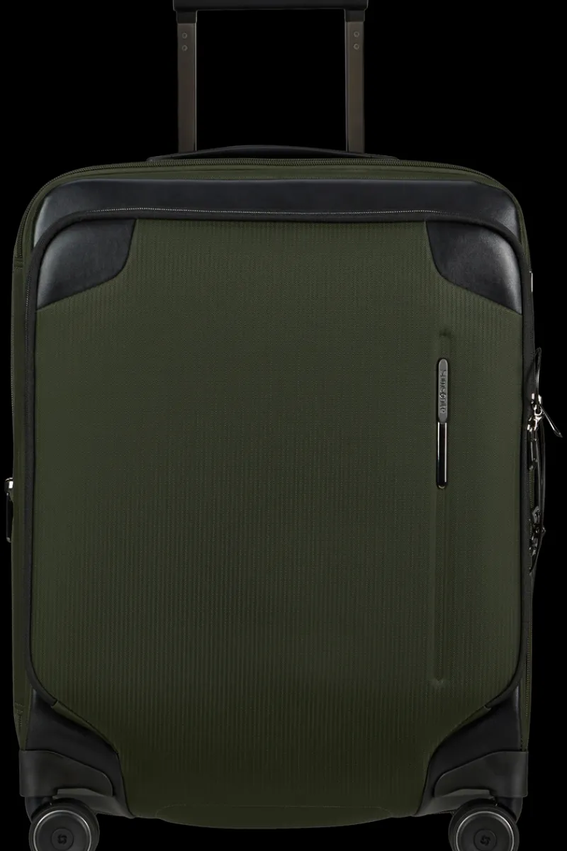 Samsonite Spinner (4 Wheel) | Eco Friendly Luggage-SPLENDIX Spinner (4 wheels) 55cm - Green/Black
