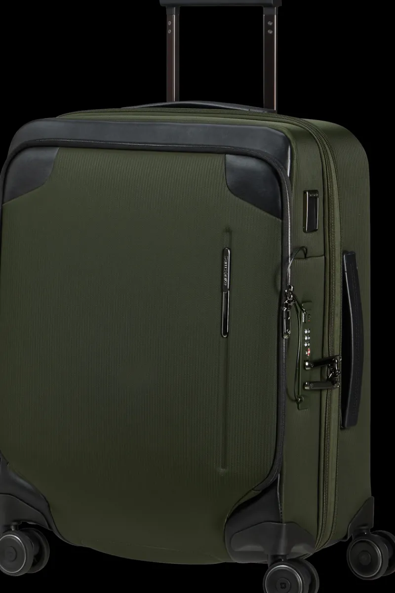 Samsonite Spinner (4 Wheel) | Eco Friendly Luggage-SPLENDIX Spinner (4 wheels) 55cm - Green/Black