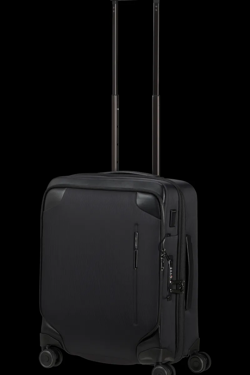 Samsonite Spinner (4 Wheel) | Eco Friendly Luggage-SPLENDIX Spinner (4 wheels) 55cm - Black