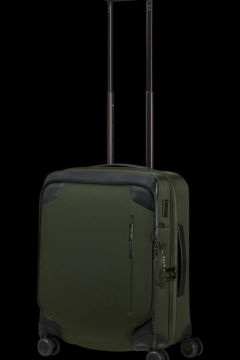 Samsonite Spinner (4 Wheel) | Eco Friendly Luggage-SPLENDIX Spinner (4 wheels) 55cm - Green/Black