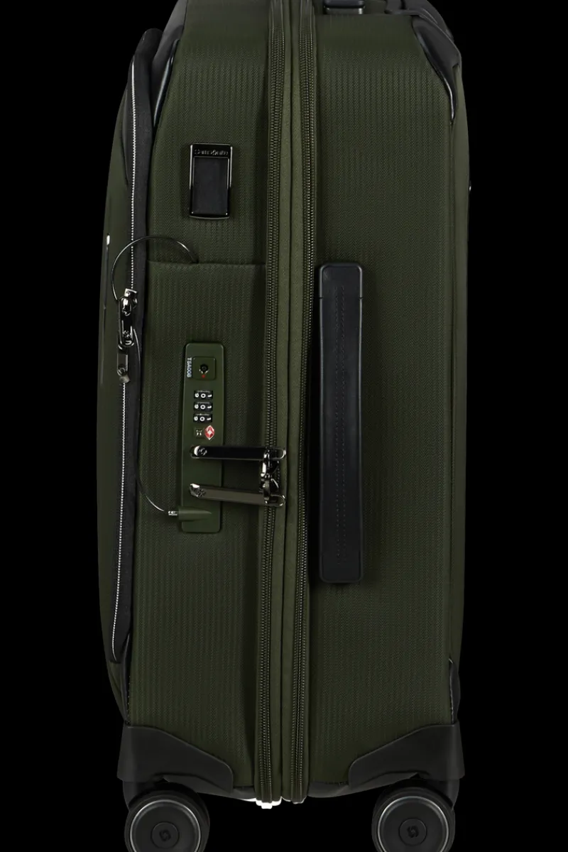 Samsonite Spinner (4 Wheel) | Eco Friendly Luggage-SPLENDIX Spinner (4 wheels) 55cm - Green/Black