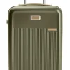 Briggs & Riley Spinner (4 Wheel) | Hardside Luggage-Sympatico Essential 56cm Carry-On Expandable Spinner - Olive