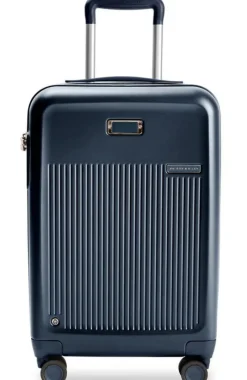 Briggs & Riley Spinner (4 Wheel) | Hardside Luggage-Sympatico Essential 56cm Carry-On Expandable Spinner - Navy