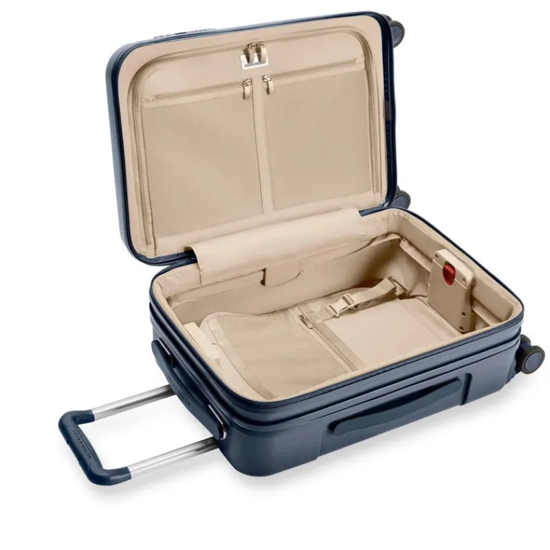 Briggs & Riley Spinner (4 Wheel) | Hardside Luggage-Sympatico Essential 56cm Carry-On Expandable Spinner - Navy