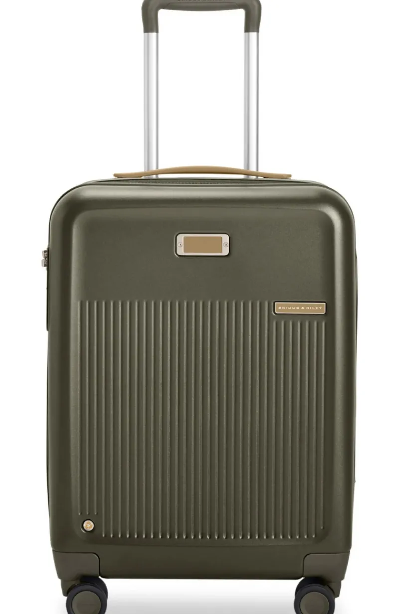 Briggs & Riley Spinner (4 Wheel) | Hardside Luggage-Sympatico Global 53cm Carry-On Expandable Spinner - Olive