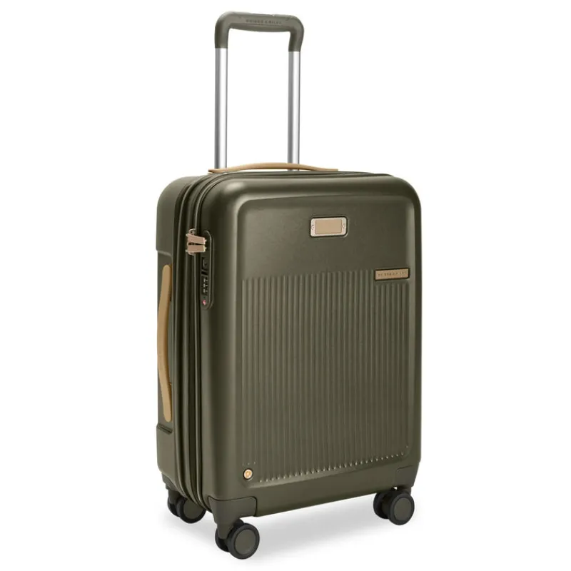 Briggs & Riley Spinner (4 Wheel) | Hardside Luggage-Sympatico Global 53cm Carry-On Expandable Spinner - Olive