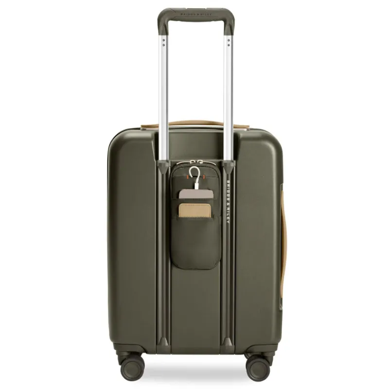 Briggs & Riley Spinner (4 Wheel) | Hardside Luggage-Sympatico Global 53cm Carry-On Expandable Spinner - Olive