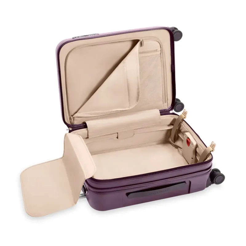 Briggs & Riley Spinner (4 Wheel) | Hardside Luggage-Sympatico Global 53cm Carry-On Expandable Spinner - Plum