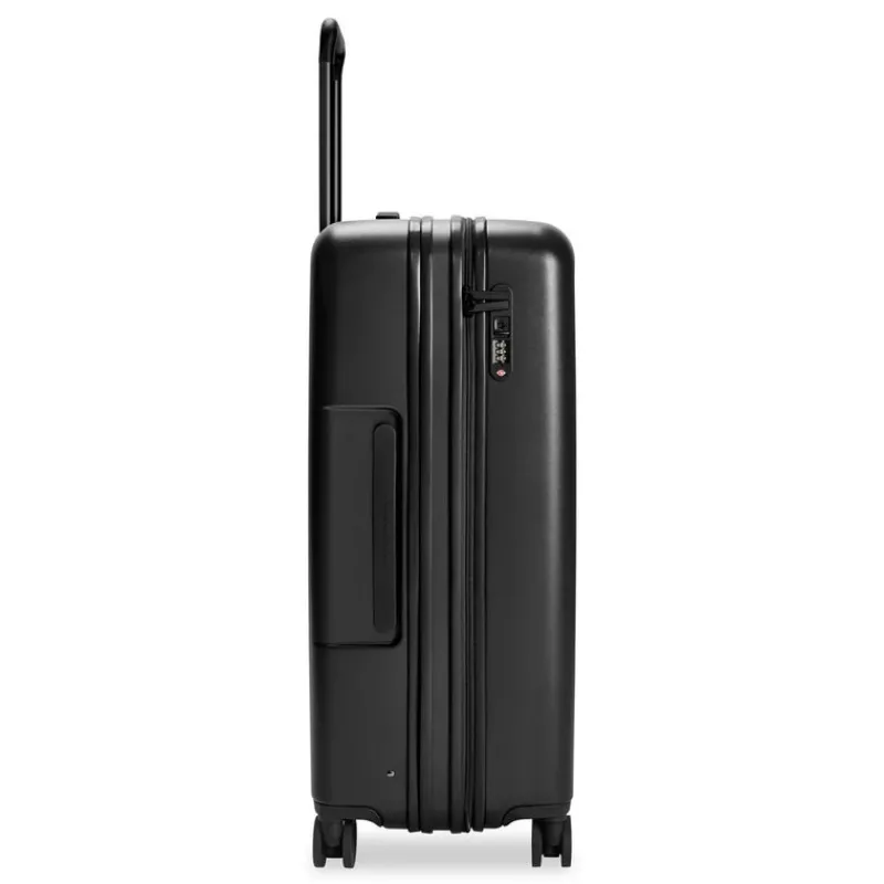 London Luggage Spinner (4 Wheel) | Hardside Luggage-Sympatico Medium Expandable Spinner - Black