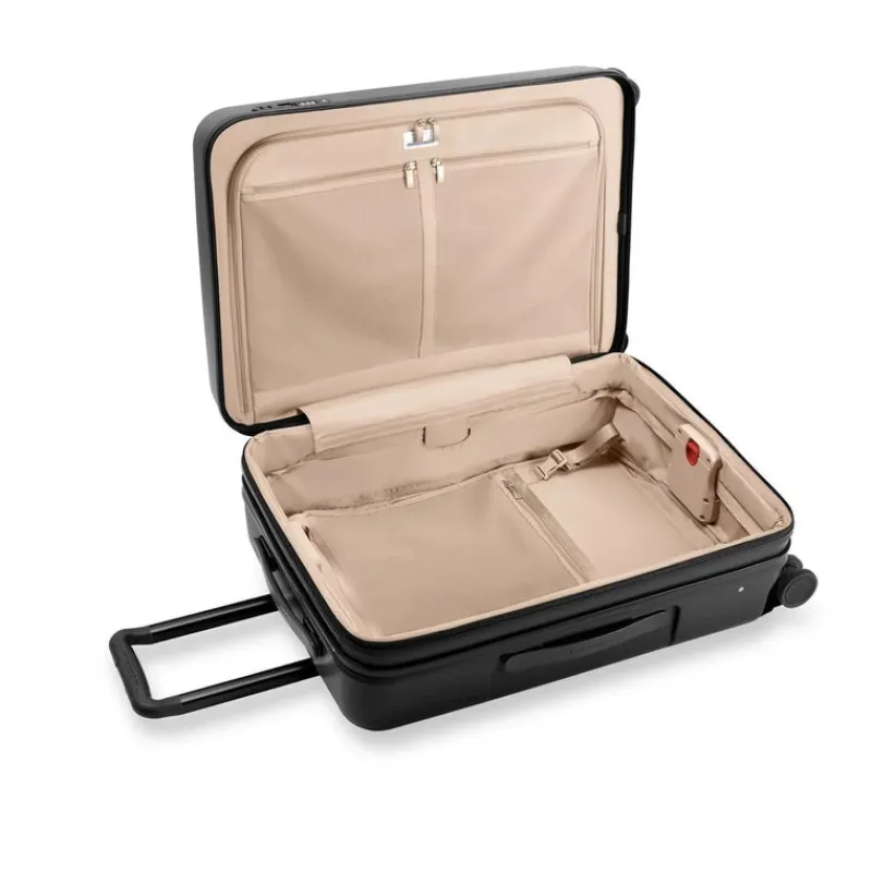 London Luggage Spinner (4 Wheel) | Hardside Luggage-Sympatico Medium Expandable Spinner - Black