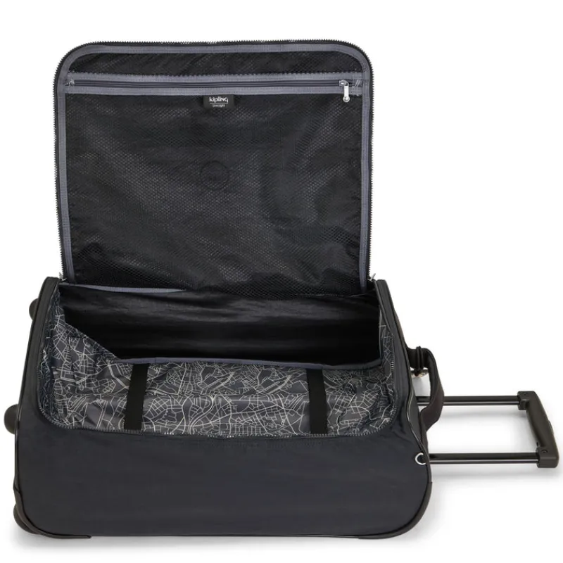 Kipling Cabin Luggage-TEAGAN Extra Small Cabin Duffle Bag with Wheels - Black Noir