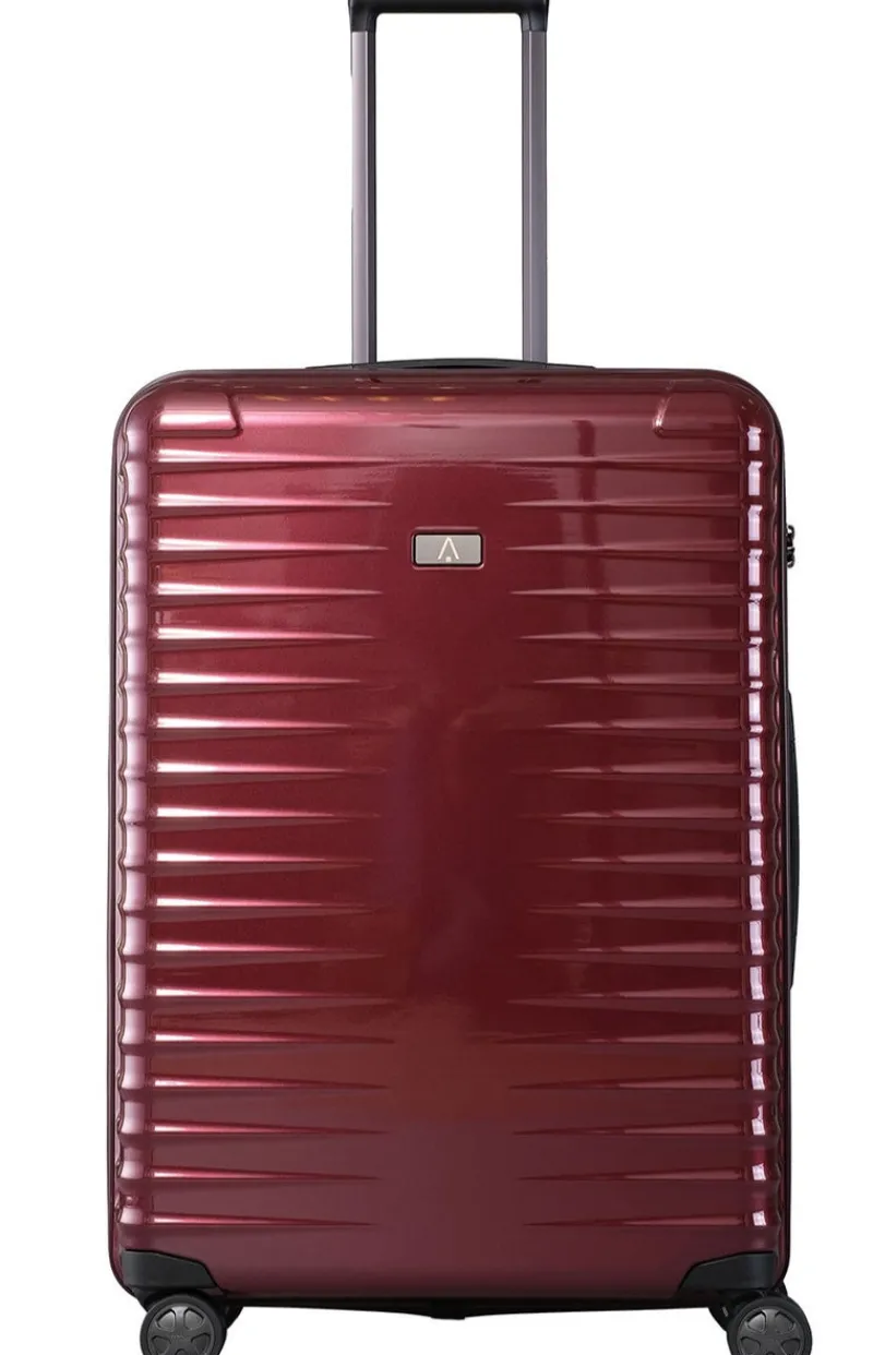 London Luggage Spinner (4 Wheel) | Hardside Luggage-TITAN Litron 4w Trolley L - Cherry Red