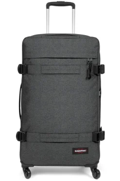 Eastpak Upright (2 Wheel) | Cabin Luggage-TRANSIT'R 4 Large Trolley - Black Denim (grey)