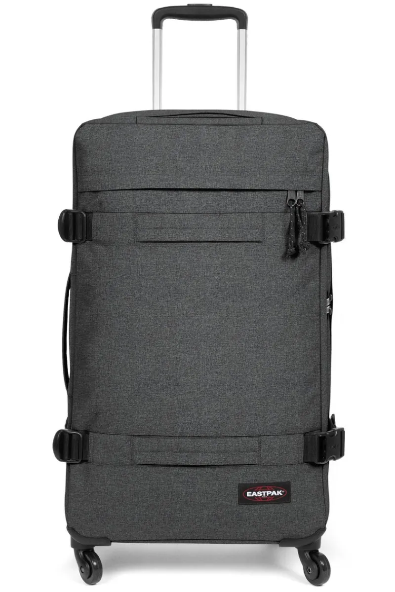 Eastpak Upright (2 Wheel) | Cabin Luggage-TRANSIT'R 4 Large Trolley - Black Denim (grey)
