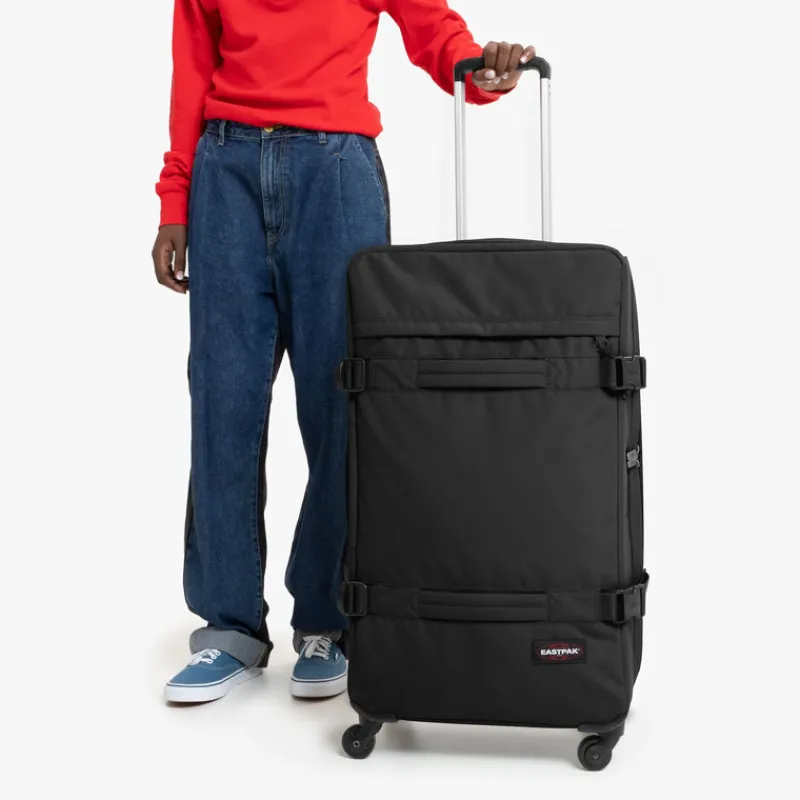 Eastpak Upright (2 Wheel) | Cabin Luggage-TRANSIT'R 4 Large Trolley - Black