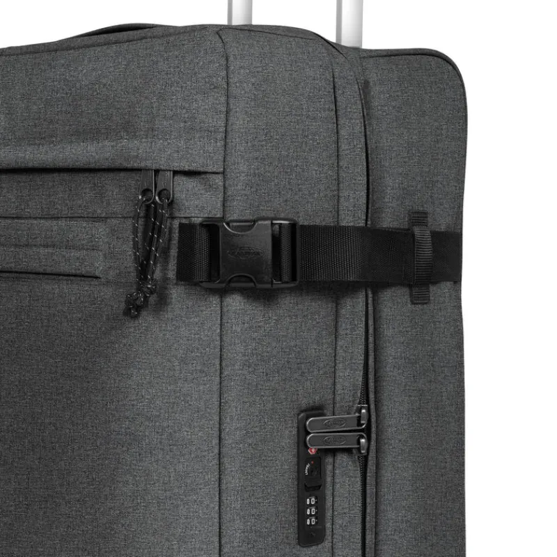 Eastpak Upright (2 Wheel) | Cabin Luggage-TRANSIT'R 4 Large Trolley - Black Denim (grey)