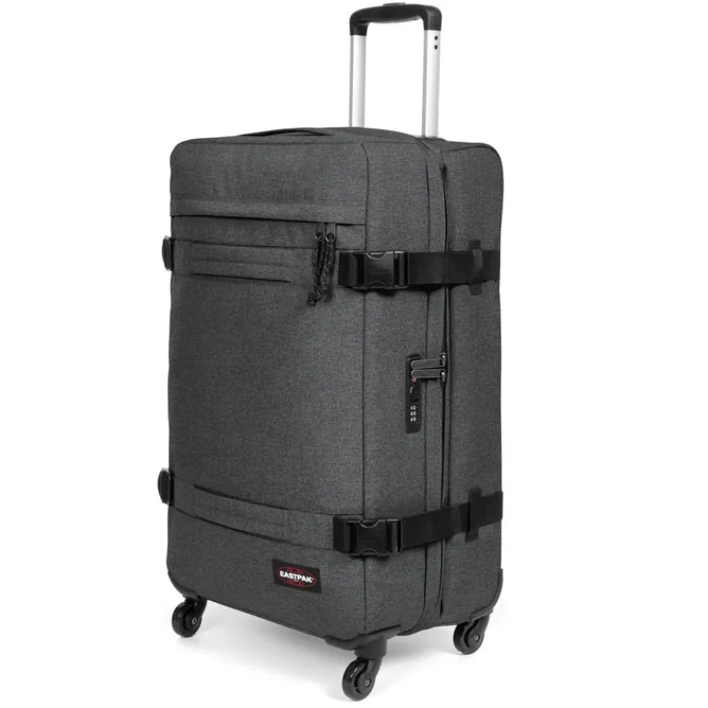 Eastpak Upright (2 Wheel) | Cabin Luggage-TRANSIT'R 4 Large Trolley - Black Denim (grey)