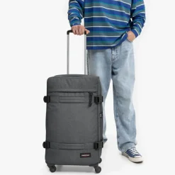Eastpak Upright (2 Wheel) | Cabin Luggage-TRANSIT'R 4 Medium Trolley - Black Denim (grey)