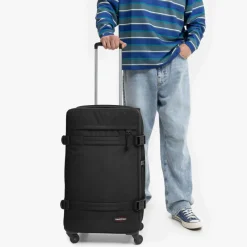 Eastpak Cabin Luggage | Upright (2 Wheel)-TRANSIT'R 4 Medium Trolley - Black (black)