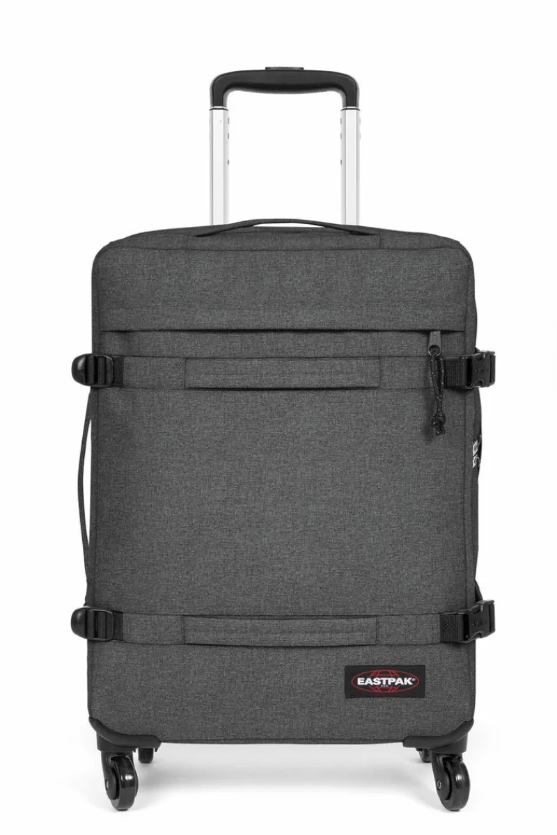 Eastpak Upright (2 Wheel) | Cabin Luggage-TRANSIT'R 4 Small Trolley - Black Denim (grey)