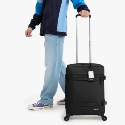 Eastpak Upright (2 Wheel) | Cabin Luggage-TRANSIT'R 4 Small Trolley - Black (Black)