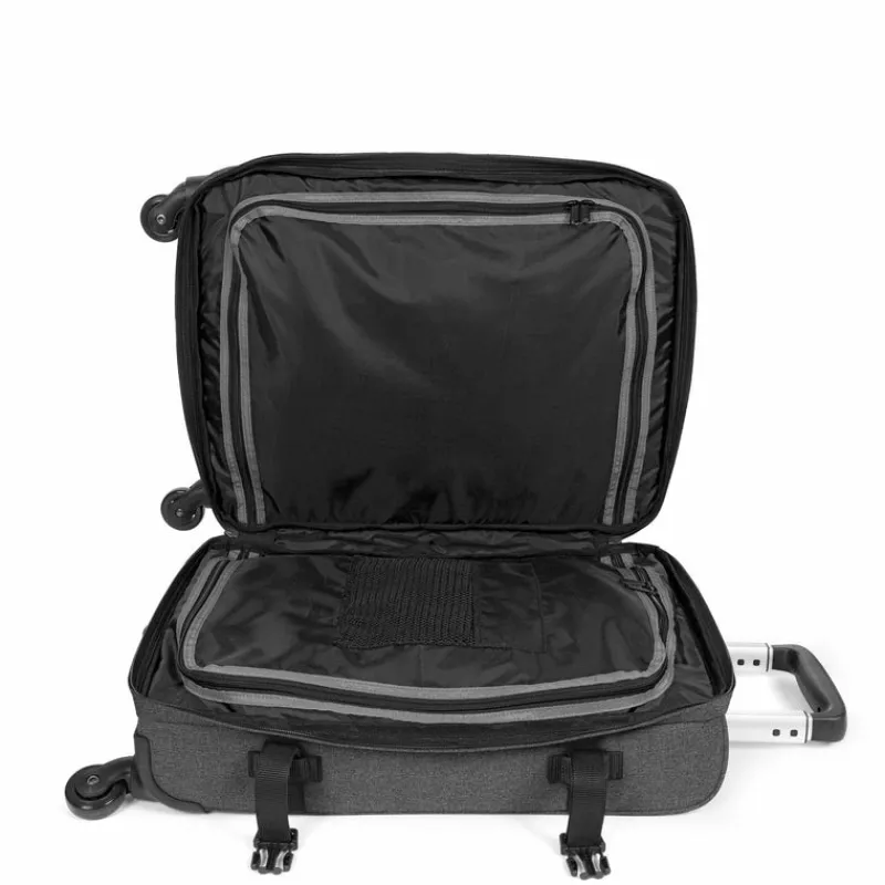 Eastpak Upright (2 Wheel) | Cabin Luggage-TRANSIT'R 4 Small Trolley - Black Denim (grey)