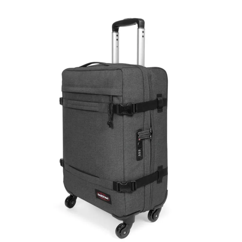 Eastpak Upright (2 Wheel) | Cabin Luggage-TRANSIT'R 4 Small Trolley - Black Denim (grey)