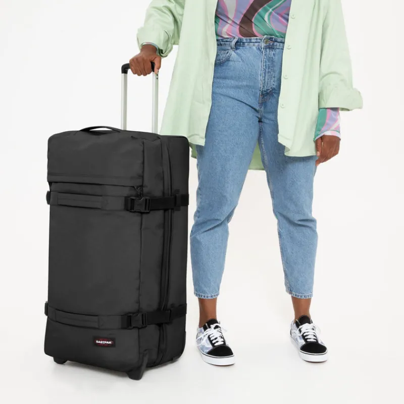 Eastpak Upright (2 Wheel)-TRANSIT'R Large Trolley - Black (Black)