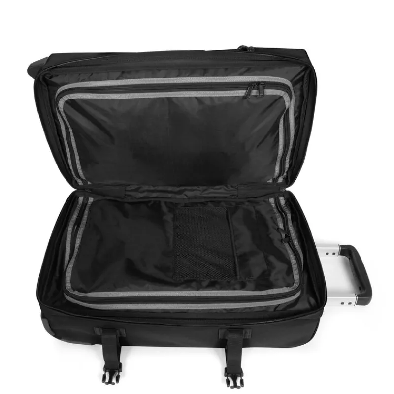 Eastpak Upright (2 Wheel) | Cabin Luggage-TRANSIT'R Small Trolley - Black (Black)