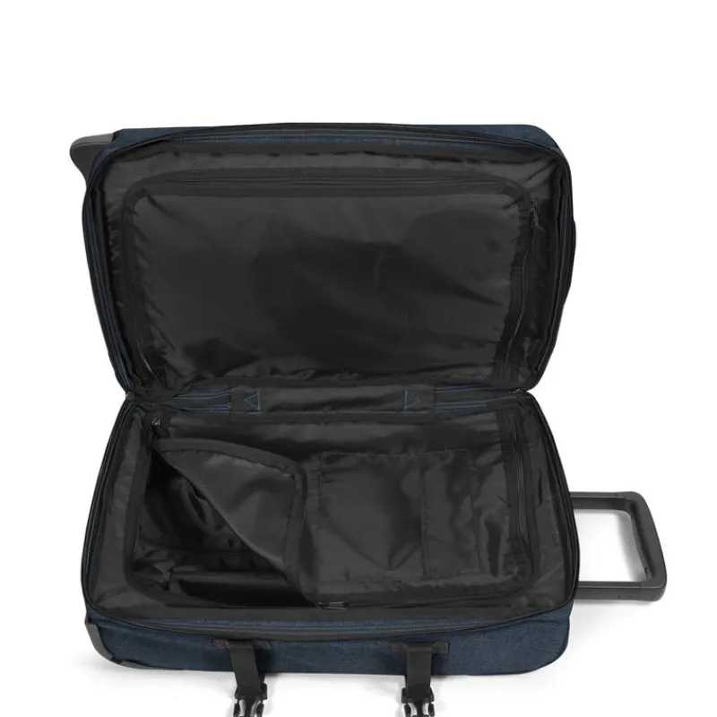 Eastpak Upright (2 Wheel) | Softside Luggage-Tranverz Cabin Upright S- Triple Denim